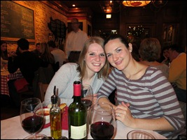Aimee and Katie at Salatino's