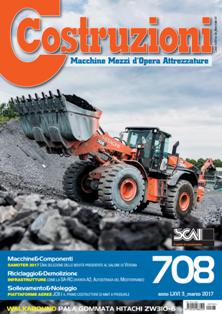 Costruzioni. Macchine - Mezzi d'Opera - Attrezzature 708 - Marzo 2017 | ISSN 0010-9665 | CBR 96 dpi | Mensile | Professionisti | Edilizia | Cantiere | Noleggio | Tecnologia
Il magazine dedicato ai professionisti nel settore delle grandi opere.
Le problematiche quotidiane della vita in cantiere.
Le caratteristiche tecniche delle macchine movimento terra.
Prestazioni e attrezzature a confronto. I contratti di noleggio più convenienti. Attualità, prodotti, fiere e convegni sempre aggiornati.
In più, ogni mese, Costruzioni offre focus e prove sul campo dal punto di vista dell’operatore in cantiere.