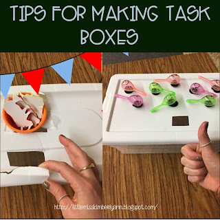 Tips for Making Task Boxes for Special Education