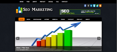 Seo Marketing Blogger Template, Template Blog SEO