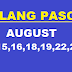 #WalangPasok on August 1,3,4,10,11,15,16,18,19,22,25,30
