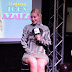 Iggy Azalea oops up skirt moment at the 97.3 Radio Station in Hollywood.