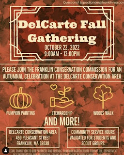 DelCarte Fall Gathering scheduled for Saturday, October 22 from 9 AM to noon