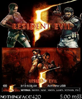 themes psp Resident Evil 5 capcom
