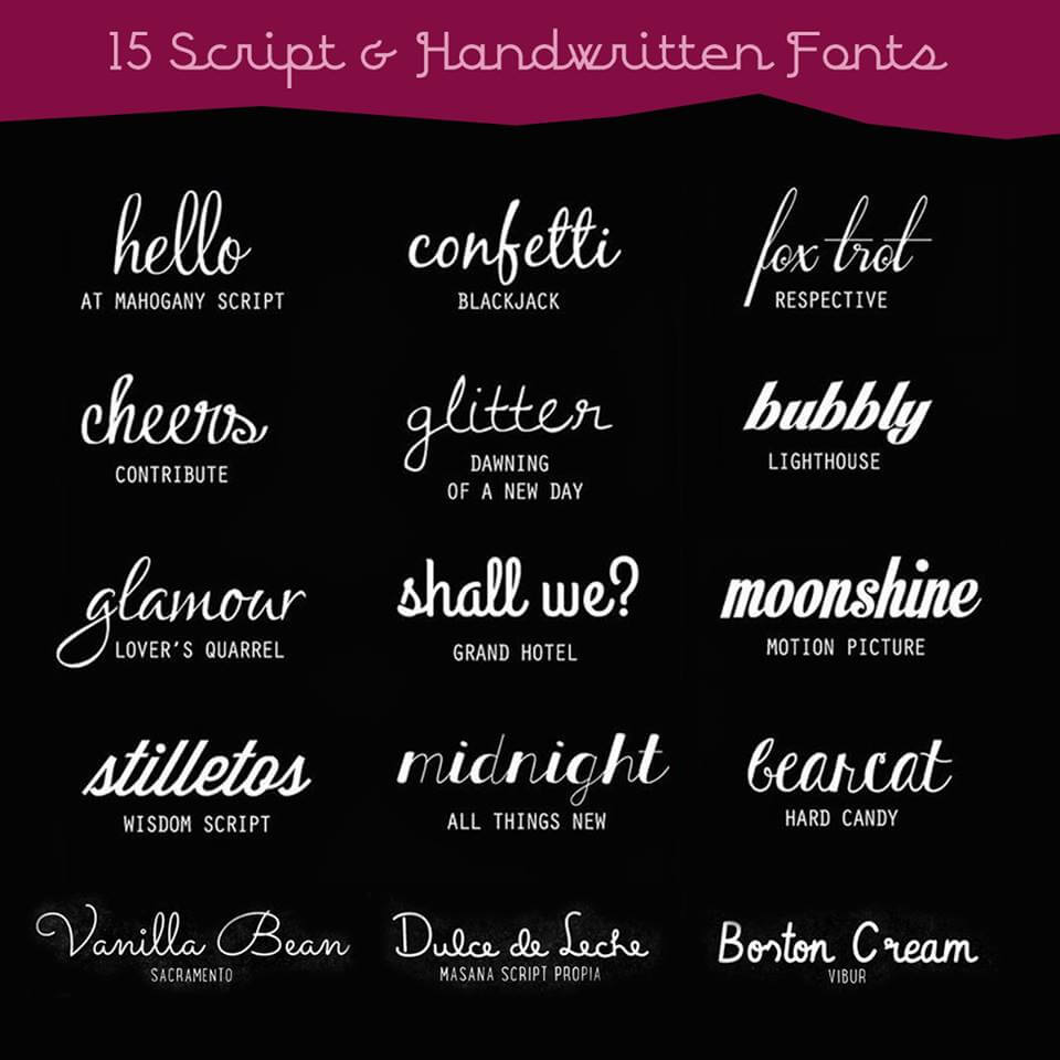 15 Jenis Font Script Handwritten ini Bagus  Digunakan 