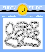 Sunny Studio Stamps: Season's Greetings Berry and Garland Metal Cutting dies to match coordinating stamp set