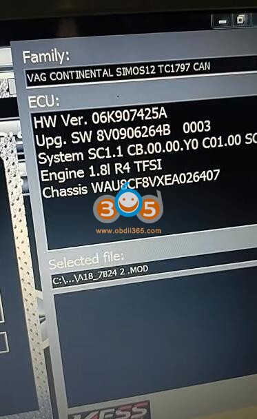 kess v2 audi simos 12.1 ecu 1