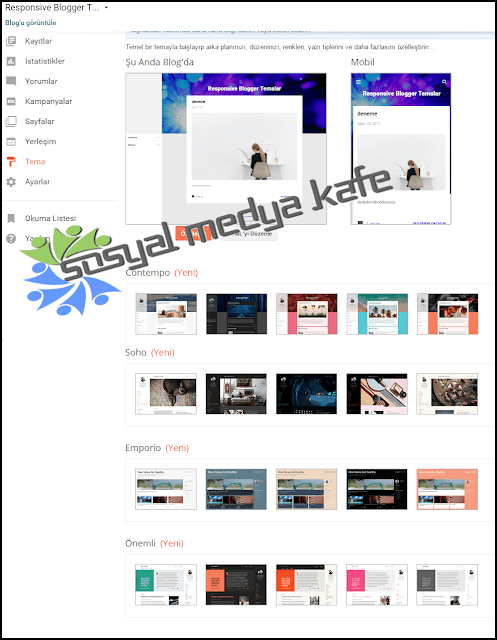 Blogger Responsive Temalar