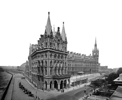 st pancras, station, hotel, london, victorian, architecture, gothic, renaissance hotel, midland grand