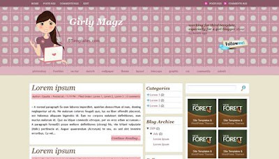 30 Amazing Girly Blogger Templates