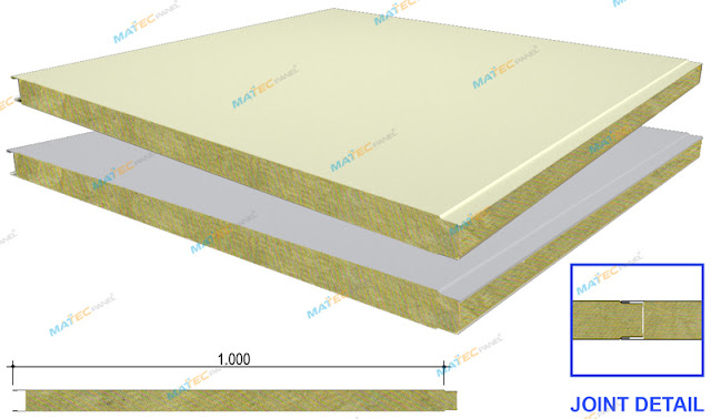 Nhà máy sản xuất tấm panel vách ngăn bông khoáng