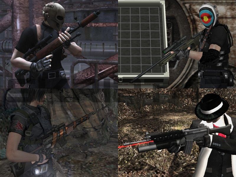 RE4 Weapons Point Blank, SVU, K-2, L115A1