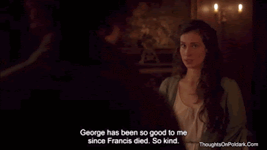 Ross Poldark angrily ask Elizabeth if she is marrying George Warleggan for his money in her Trenwith bedroom