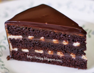 Resepi Russian Black & White Chocolate Cake - TERATAK 