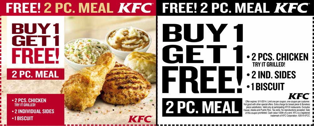 free is my life coupon bogo free 2 piece meal deal at