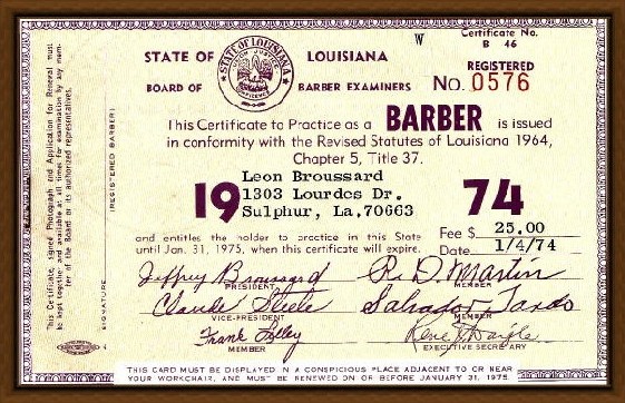 Barber License4