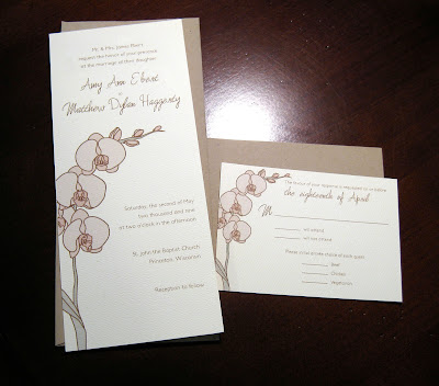 Wedding Invitation set I designed to be sold in my Etsy store