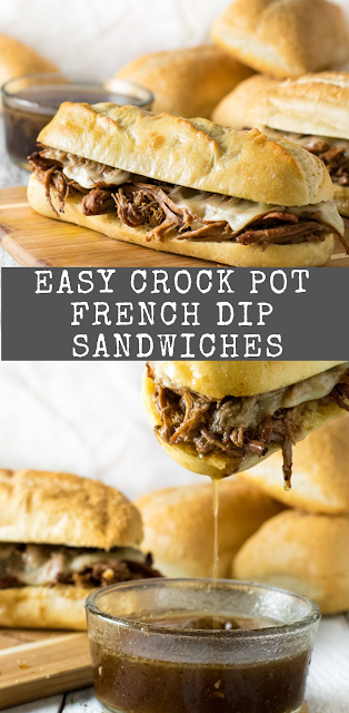 Easy Crock Pot French Dip Sandwiches