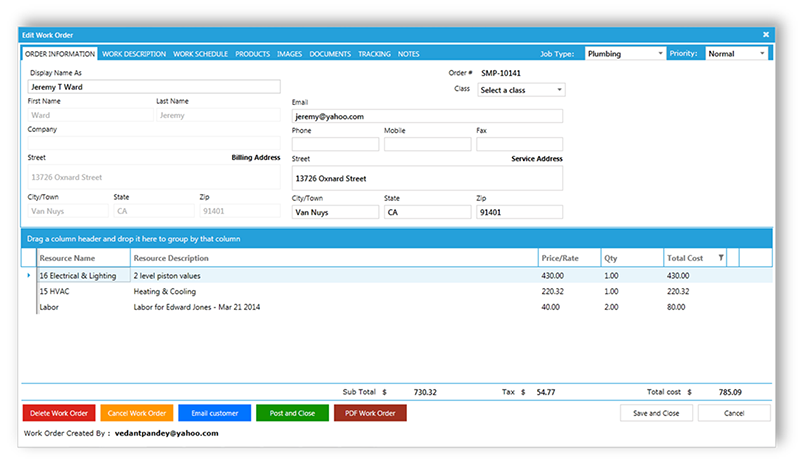 Work Order Management Software