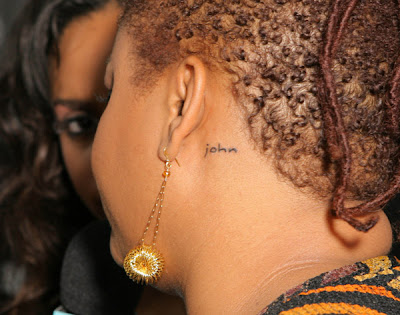 neck tattoo designs. Star Neck Tattoo. matching