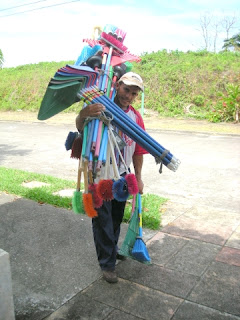 broom salesman, La Ceiba, Honduras