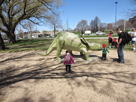 Marilyn Bell Park, Marilyn Bell Playground equipment, Marilyn Bell Dinosaur Playground Toronto