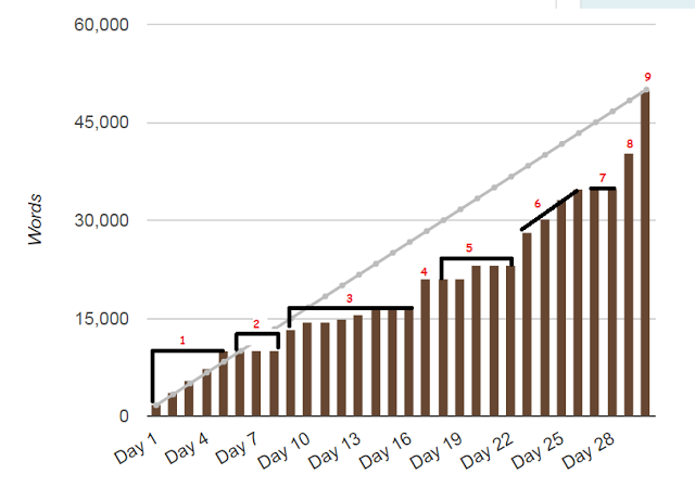 "Corta interpretación de los treinta días escribiendo en Nanowrimo"