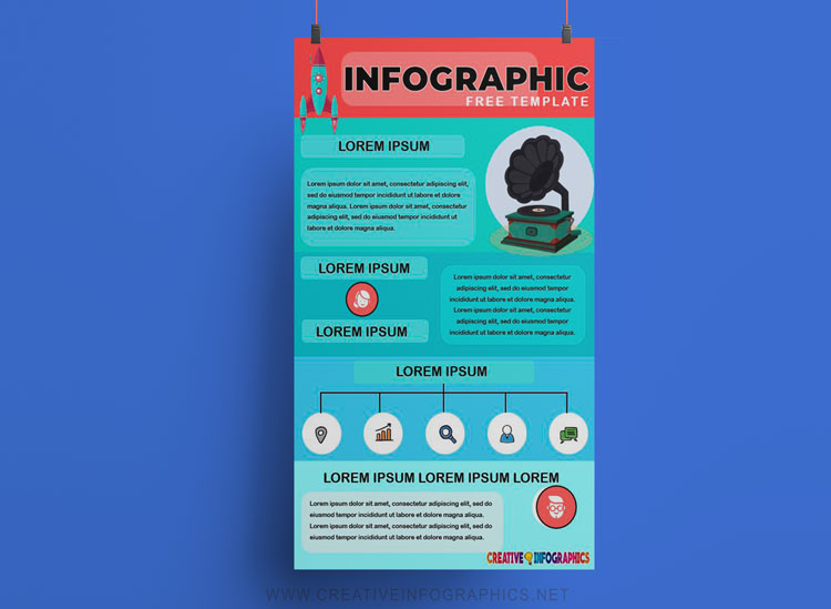Editable infographic for research topics