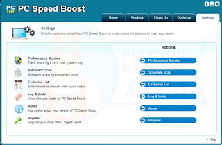 برنامج تنظيف الجهاز وتسريعه PC SpeedBoost