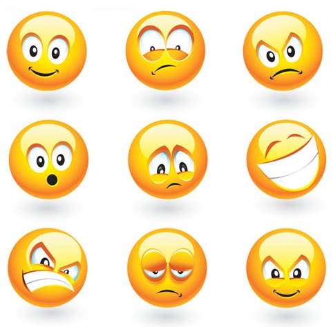 Emoticones en vectores