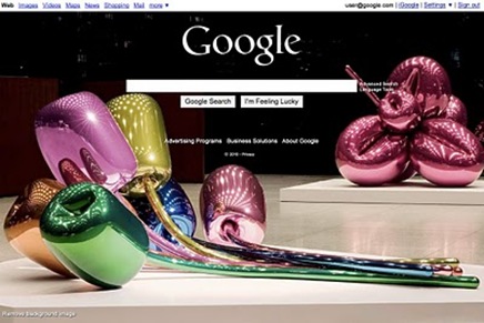Imagen de fondo en Google