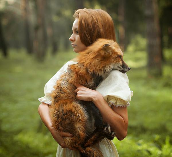 Beautiful photography with wild animals by Russian photographer Katerina Plotnikova 