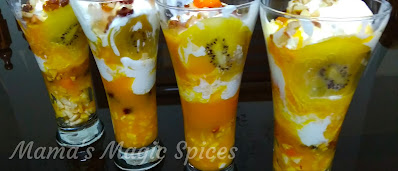 MANGO ICECREAM PARFAIT WITHOUT YOGURT