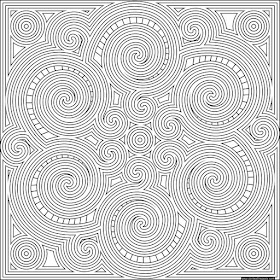 Swirl mandala to print and color- available in jpg and transparent png formats