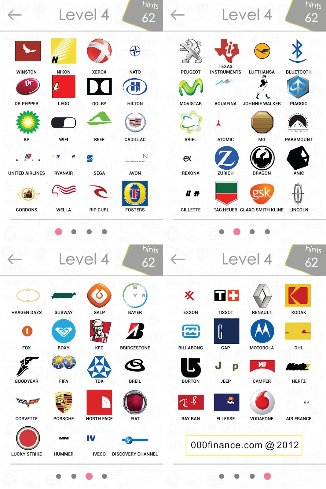 picture quiz logos level 2