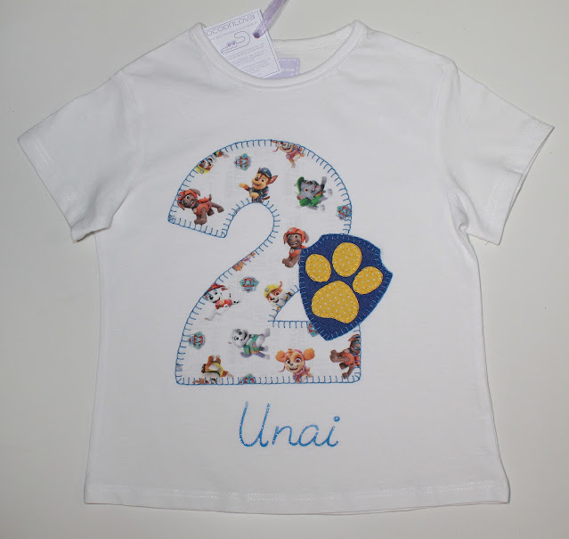 camiseta de cumpleaños patrulla canina