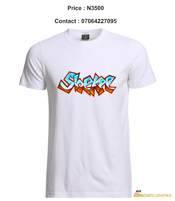 Shekpe Graffiti Digital Art Design [Photos] Printed On  White T-Shirt