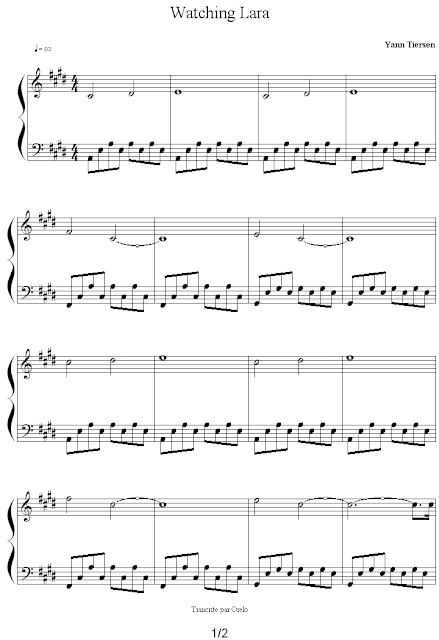 Yann Tiersen Piyano Notaları