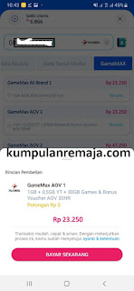 Beli Paket GameMax Telkomsel 32GB Via Langit Pay