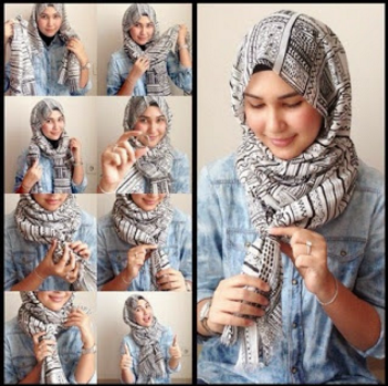 Tutorial Hijab Casual