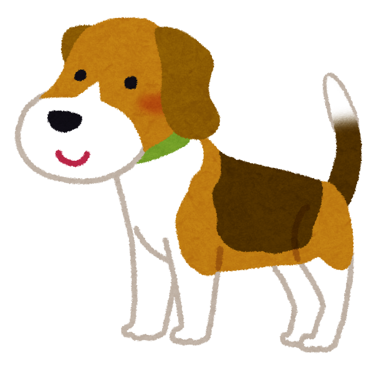 無料イラスト かわいいフリー素材集 ビーグルのイラスト 犬