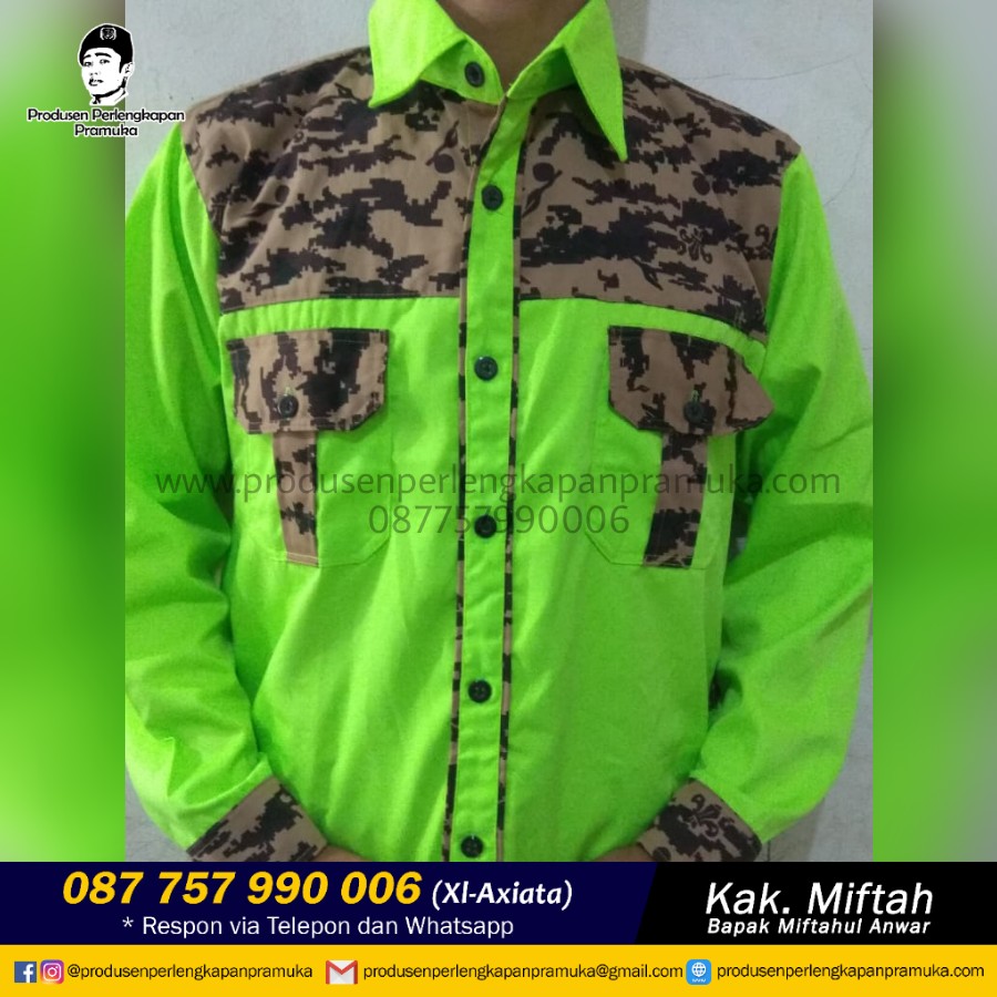 WA 62 877 5799 0006 Grosir Baju  Pdl Pramuka  Lengan  