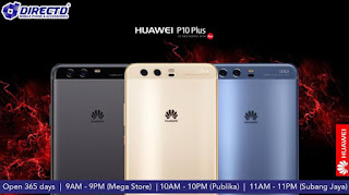 HUAWEI P10 PLUS (6GB RAM,128GB ROM) is now RM2399 at DirectD Subang Jaya, PJ, Publika