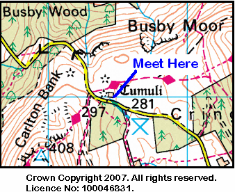 Map of the Lord Stones Cafe area