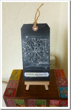 Tim Holtz snowflake Tag