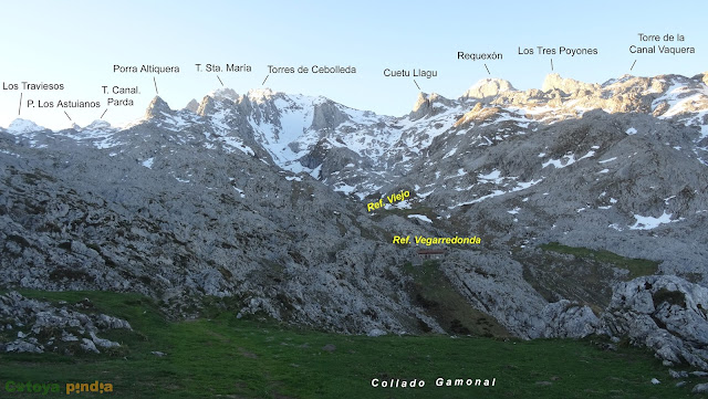 Ruta circular al Pico de Los Asturianos, Canal Parda y Traviesos en el Macizo del Cornión de Picos de Europa, regresando por Reseco