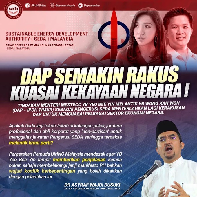 Agenda Sulit DAP Lantik Orang Sendiri Nak Kaut Kekayaan Negara