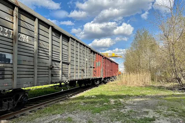 Электродная улица, железнодорожный переезд, железнодорожный путь от станции Лефортово в промзону № 54