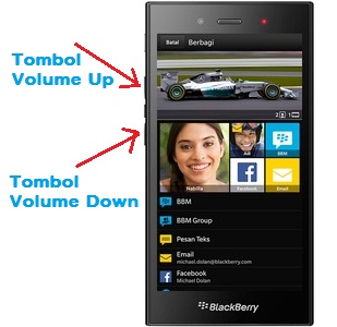 Cara Sreenshot di HP BlackBerry Z3 - Cara Screenshot Semua Gadget