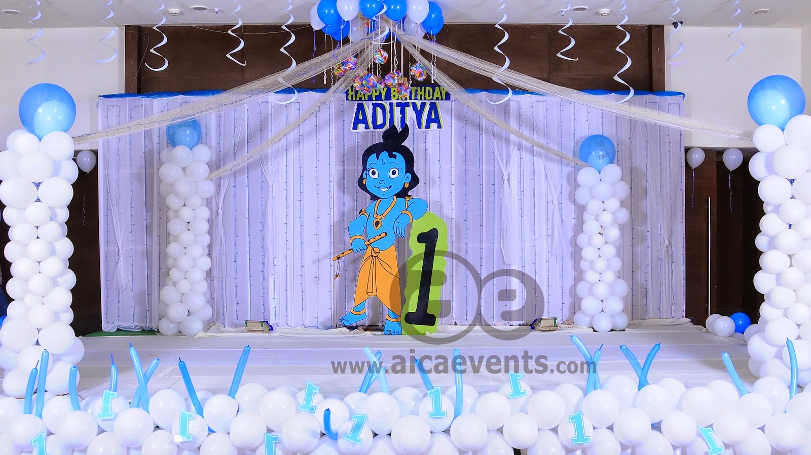 Aicaevents India Krishna Theme Birthday Party Decorations